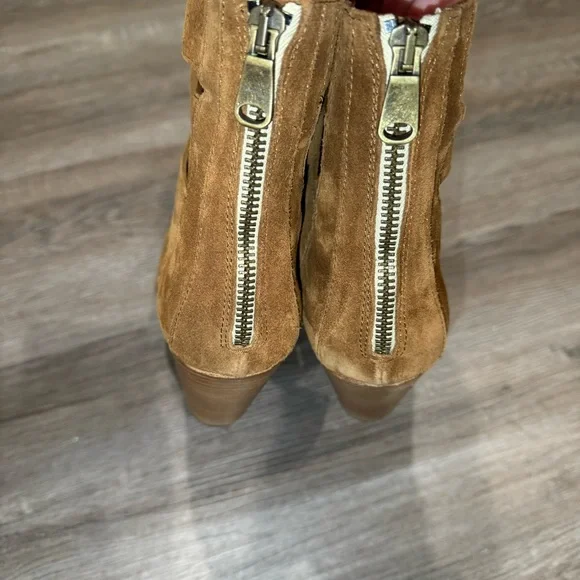 Free People Brayden Fisherman Sienna Brown Suede Boots - Picture 5 of 9